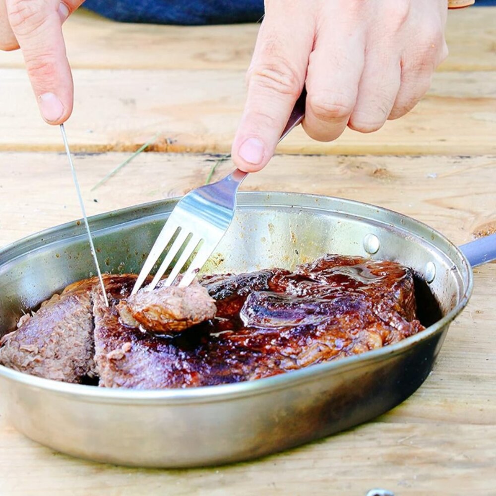 Stainless Steel Mess Kit, Pan and Eating Tray Set,  Outdoor Camping - Picture 4 of 9
